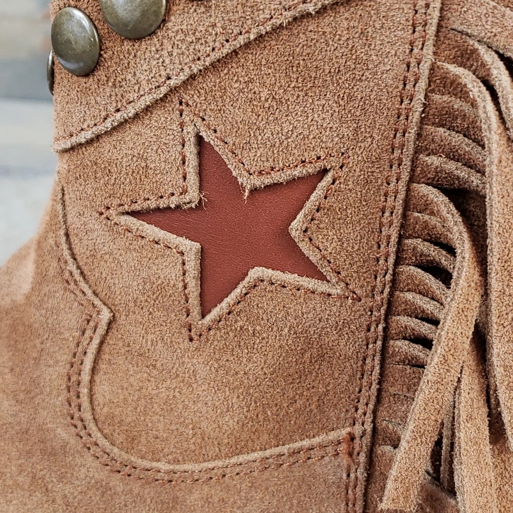 Dingo Women's Lonestar Western Leather Whiskey Bootie - Picture 10 of 10